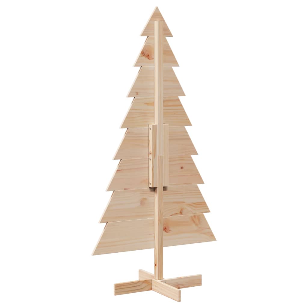 vidaXL Wooden Christmas Tree for Decoration 150 cm Solid Wood Pine