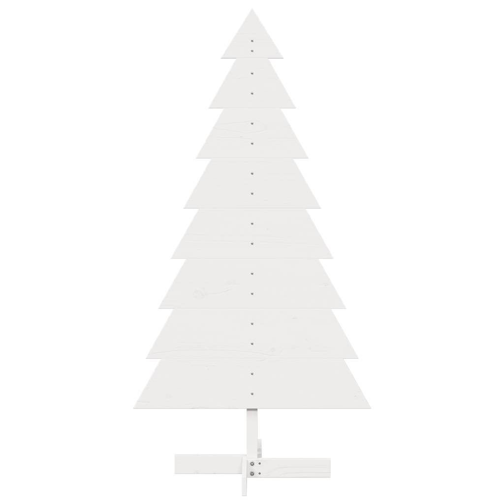 vidaXL Wooden Christmas Tree for Decoration White 150 cm Solid Wood Pine