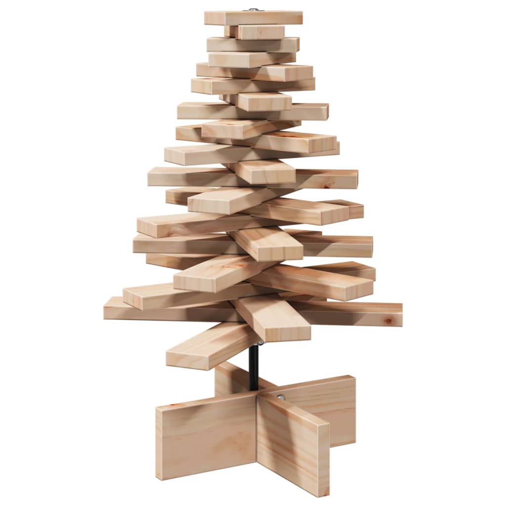 vidaXL Wooden Christmas Tree for Decoration 60 cm Solid Wood Pine