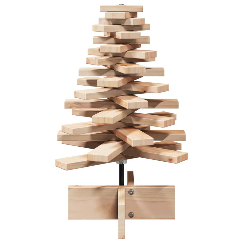 vidaXL Wooden Christmas Tree for Decoration 60 cm Solid Wood Pine