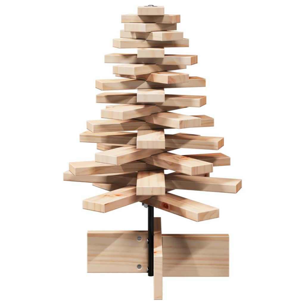 vidaXL Wooden Christmas Tree for Decoration 60 cm Solid Wood Pine