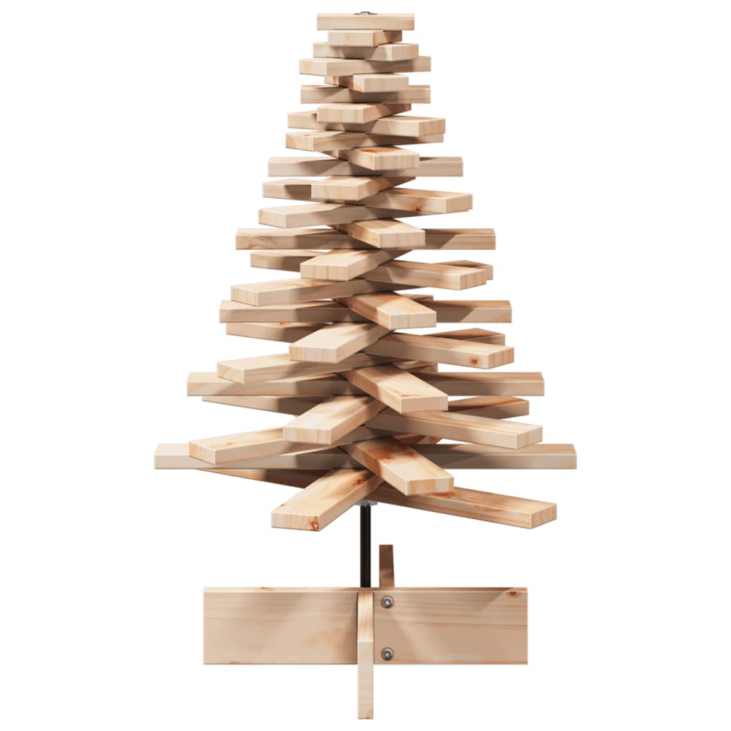 vidaXL Wooden Christmas Tree for Decoration 80 cm Solid Wood Pine