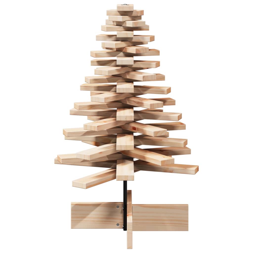 vidaXL Wooden Christmas Tree for Decoration 80 cm Solid Wood Pine