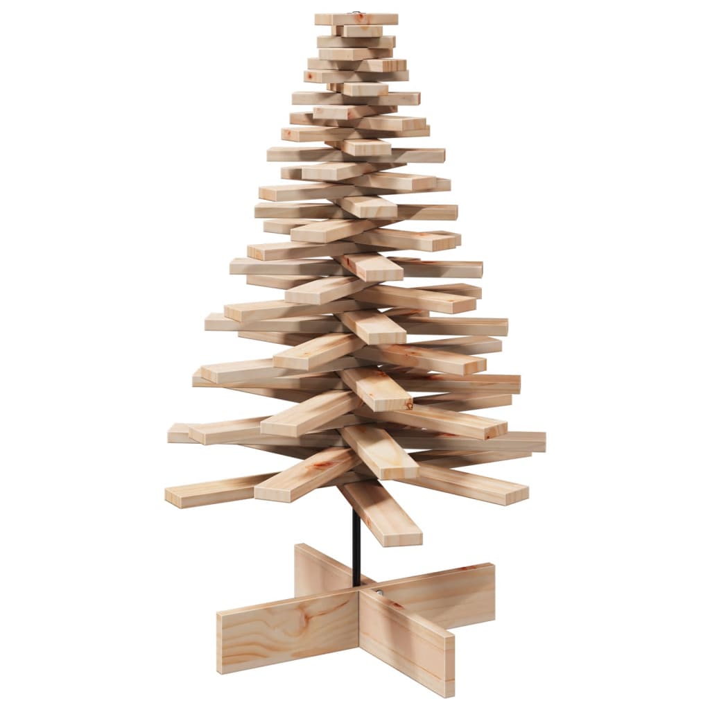 vidaXL Wooden Christmas Tree for Decoration 100 cm Solid Wood Pine