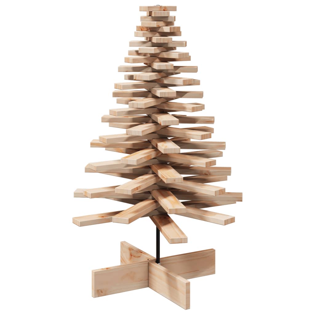 vidaXL Wooden Christmas Tree for Decoration 100 cm Solid Wood Pine