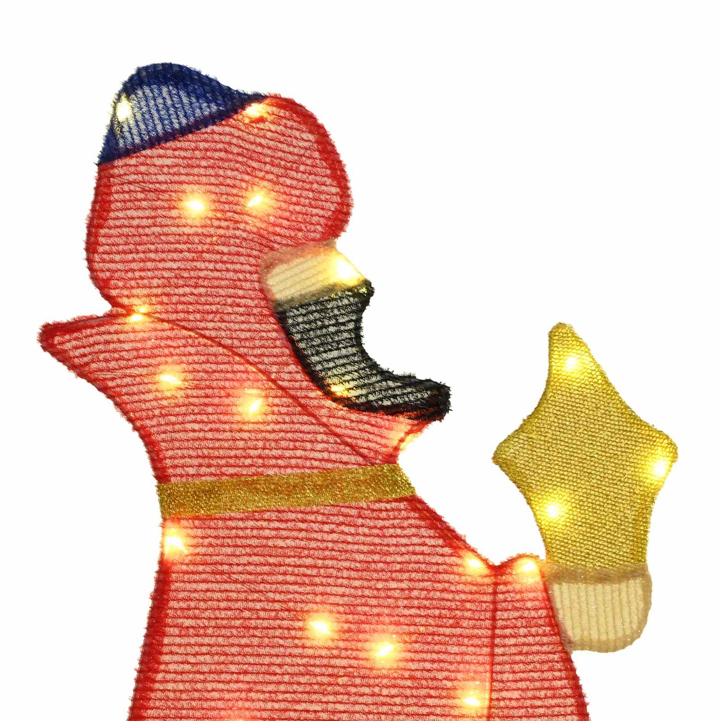 3 Wise Men Christmas Lighting 3 pcs Warm White 105 cm Fabric