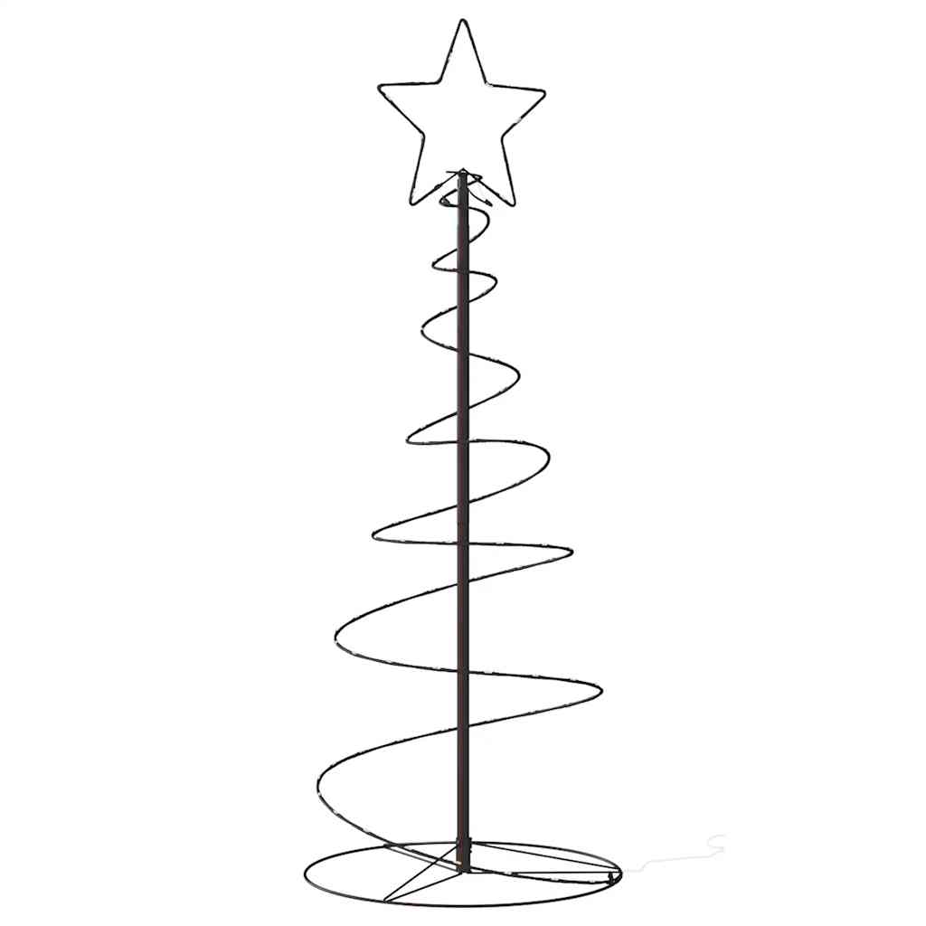 vidaXL LED Christmas Tree 80 LEDs Warm White 120 cm