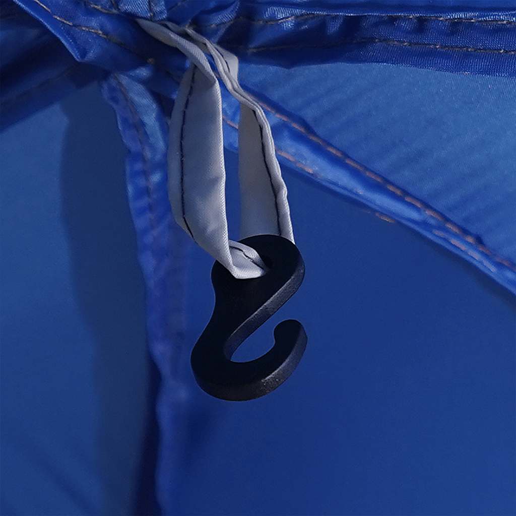 Pool Tent with Removable Fly & Mesh Walls Azure Blue 510x510 cm