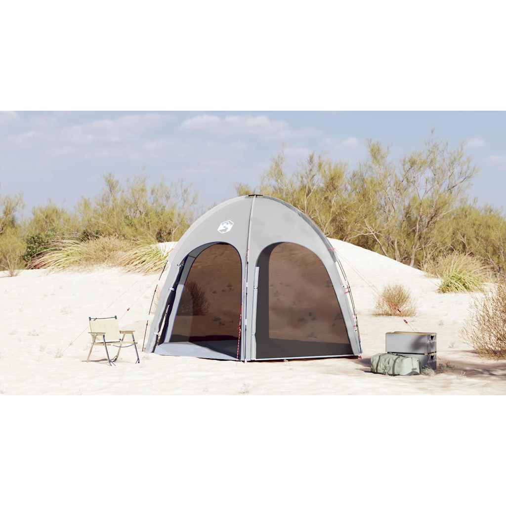 Pool Tent Grey 366 x 305 x 231 cm Polyester and Fiberglass