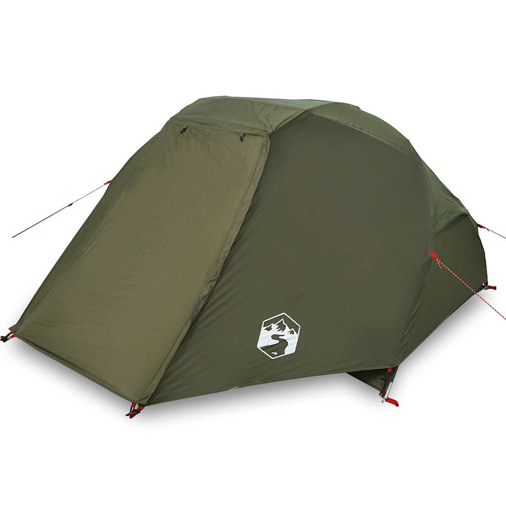Fishing Tent 3-Person Olive Green Waterproof