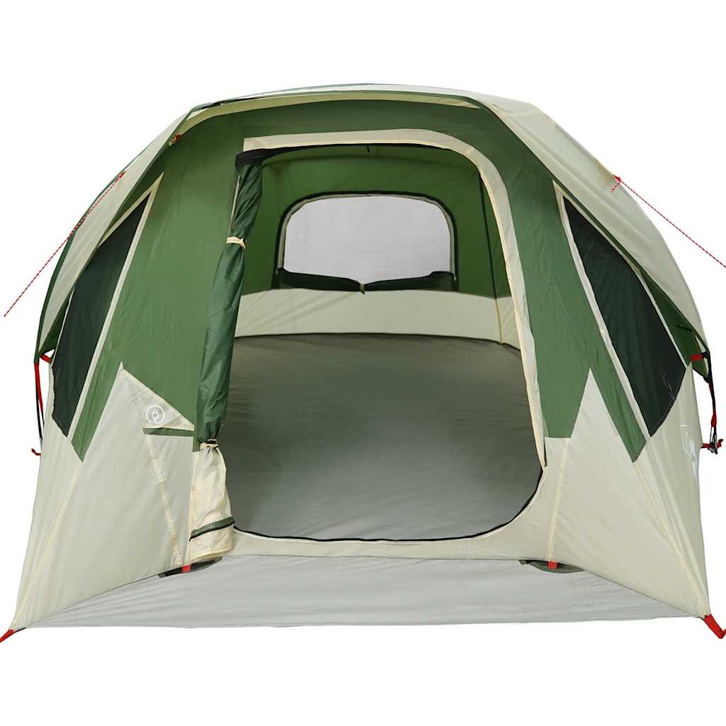 Family Tent Cabin 6-Person Green Waterproof