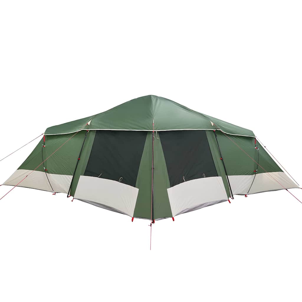 Family Tent with Roof Green and Grey 721 x 335 x 212 cm