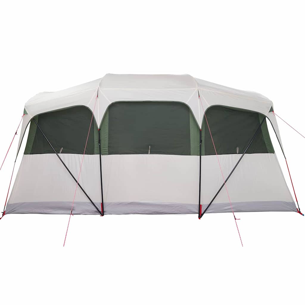 Family Tent with Roof White and Green 435 x 255 x 216 cm