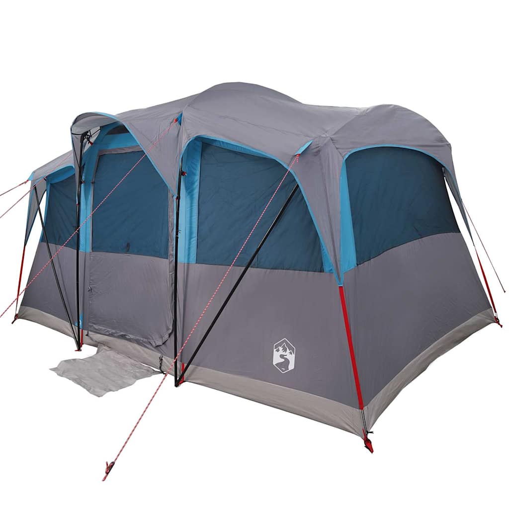 Family Tent with Roof Blue and Grey 435 x 255 x 216 cm