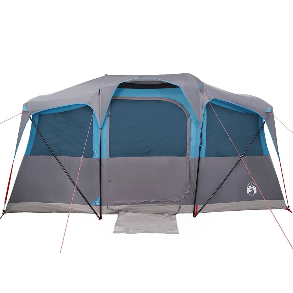 Family Tent with Roof Blue and Grey 435 x 255 x 216 cm