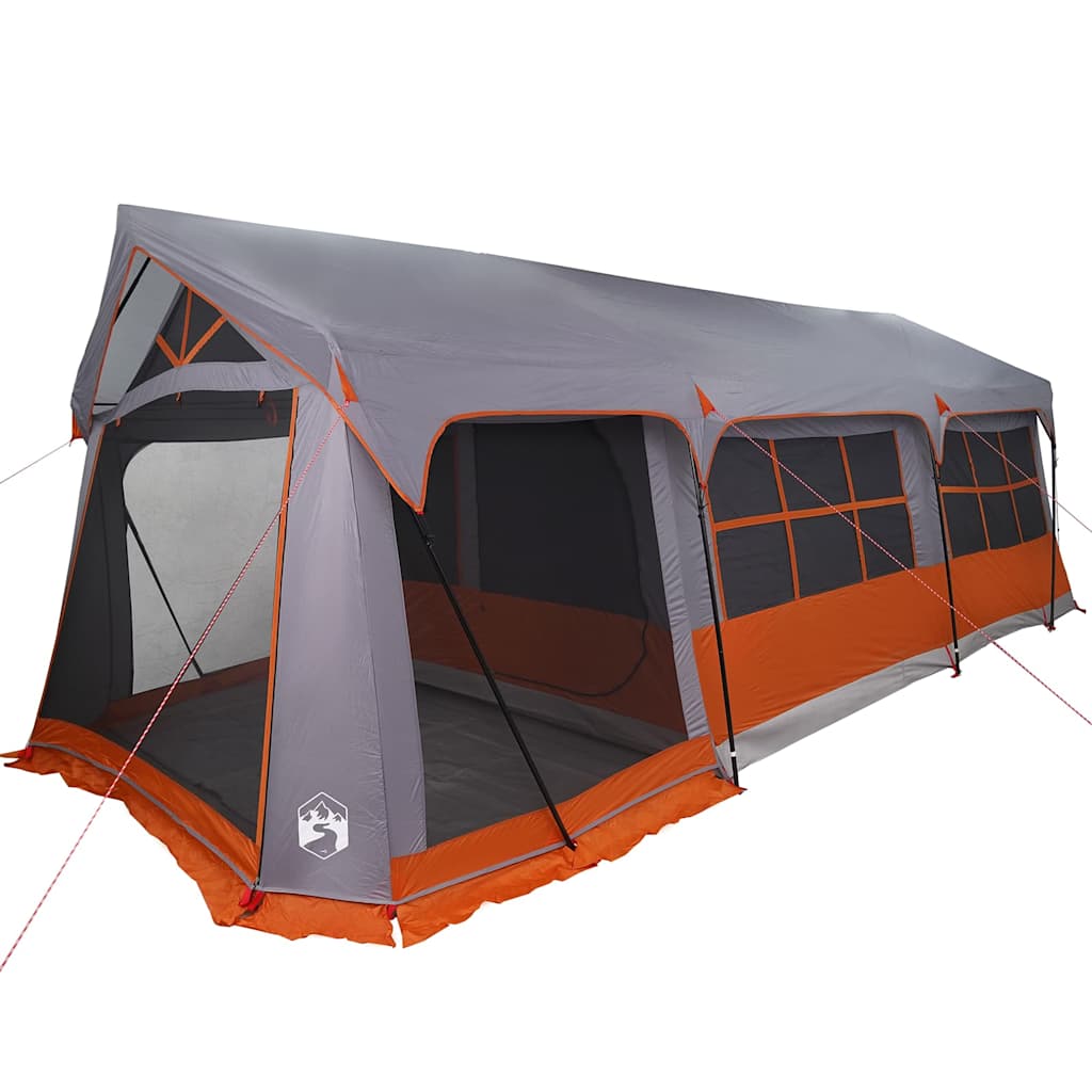 Family Tent Grey and Orange 620 x 322 x 240 cm Polyester