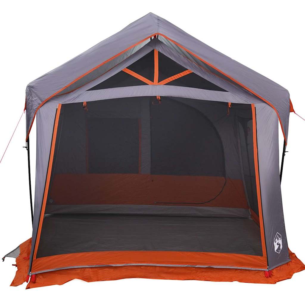 Family Tent Grey and Orange 620 x 322 x 240 cm Polyester