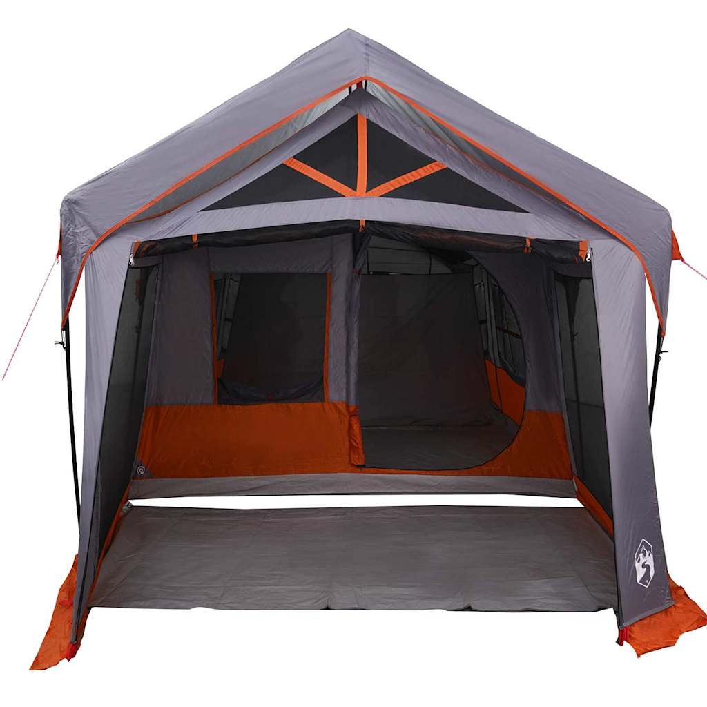 Family Tent Grey and Orange 620 x 322 x 240 cm Polyester