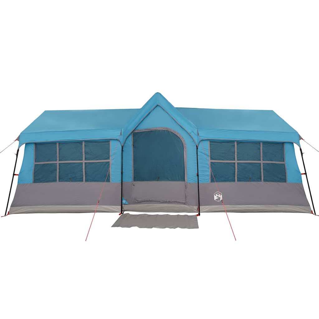 Family Tent with Roof Blue and Grey 622 x 295 x 238 cm