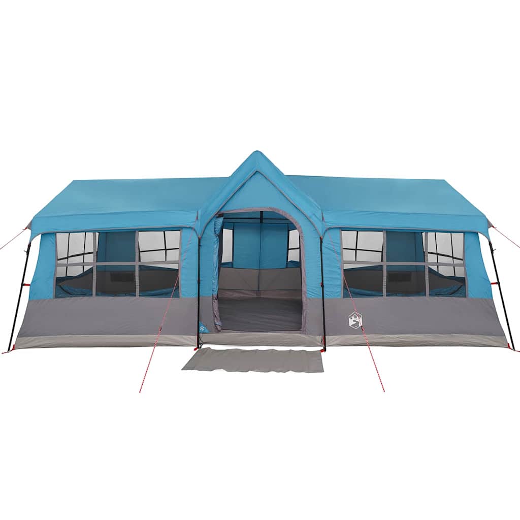 Family Tent with Roof Blue and Grey 622 x 295 x 238 cm
