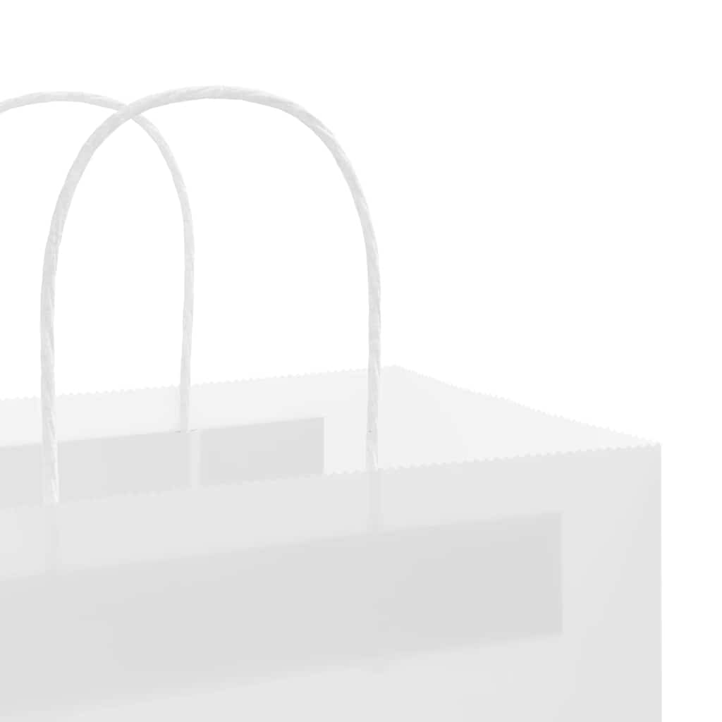 Paper Bags 250 pcs with Handles White 32x22x28 cm