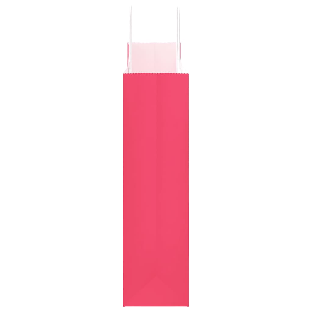 Paper Bags 50 pcs with Handles Pink 32x12x42 cm