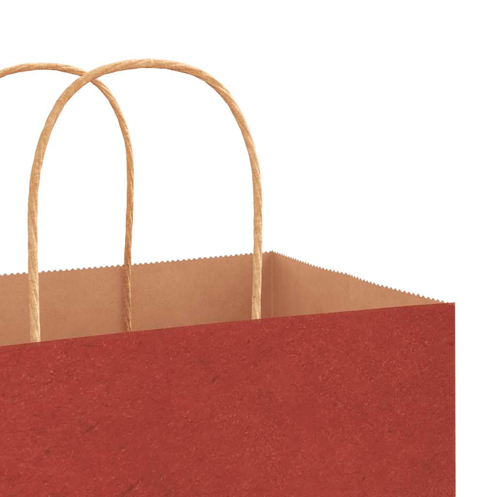 Paper Bags 250 pcs with Handles Red 45x17x48 cm
