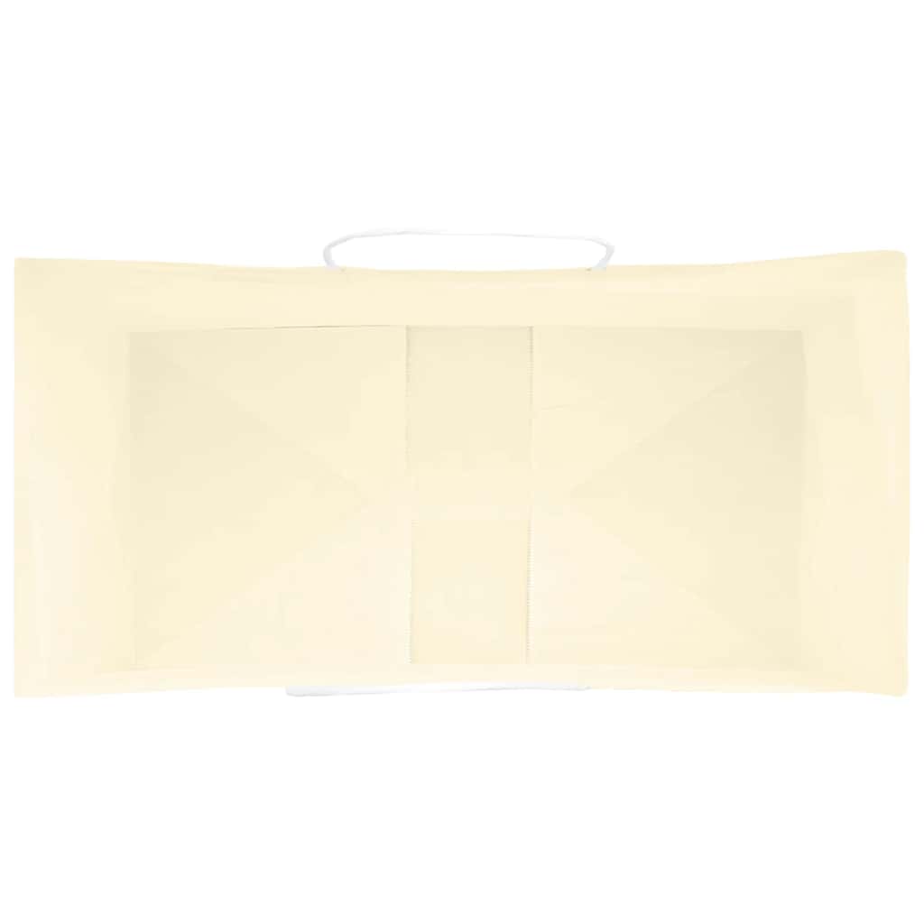 Paper Bags 250 pcs with Handles Yellow 32x17x25 cm