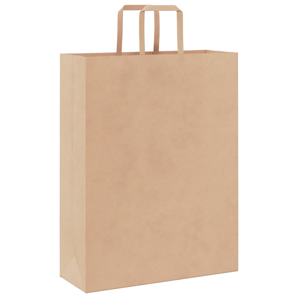 Paper Bags 50 pcs with Handles Brown 32x12x42 cm