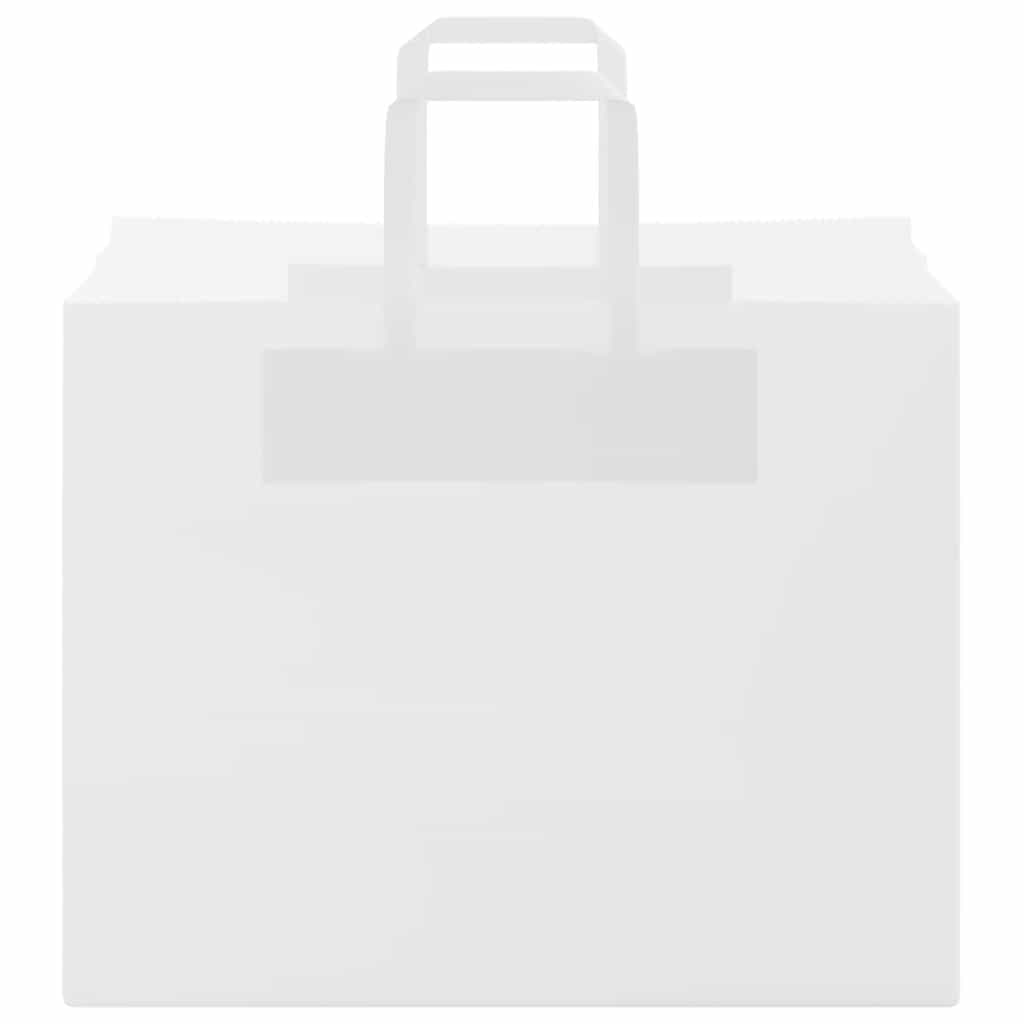Paper Bags 250 pcs with Handles White 32x22x24 cm
