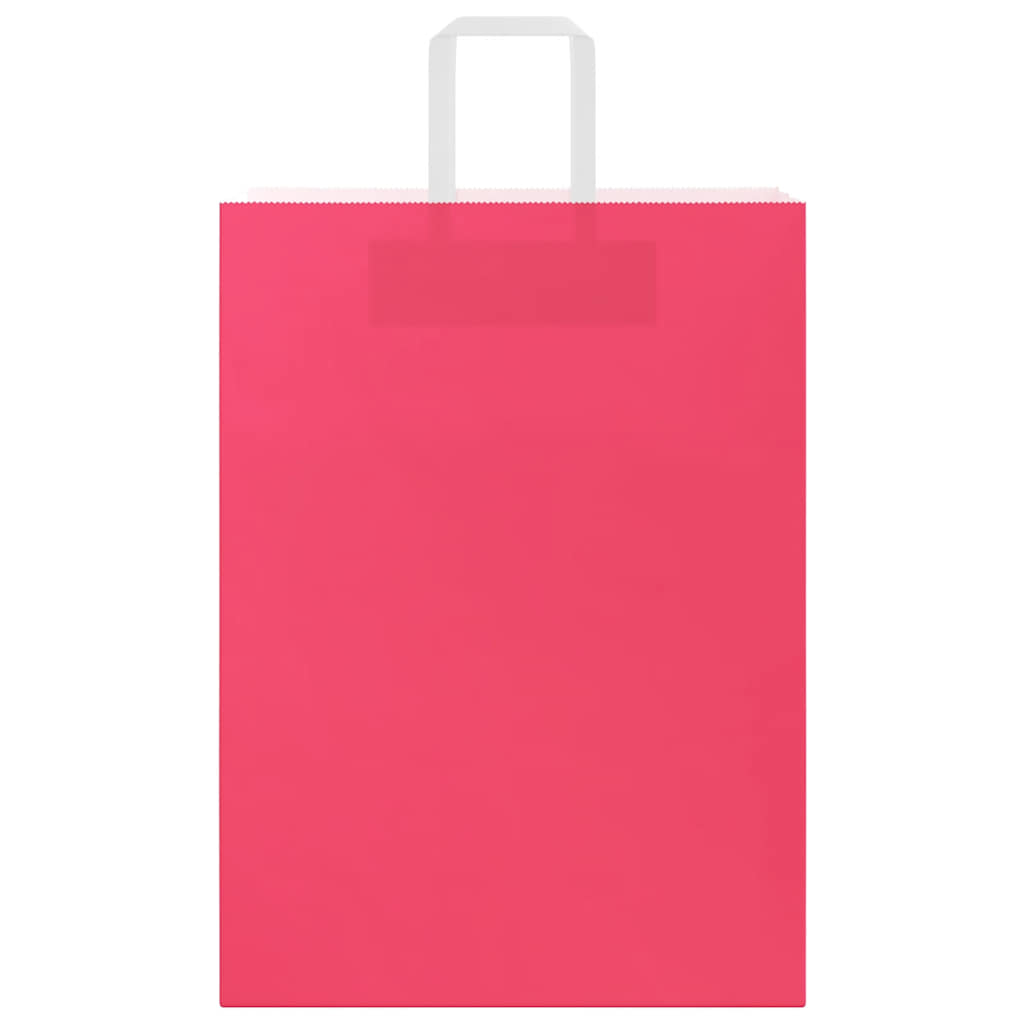 Paper Bags 50 pcs with Handles Pink 32x17x44 cm