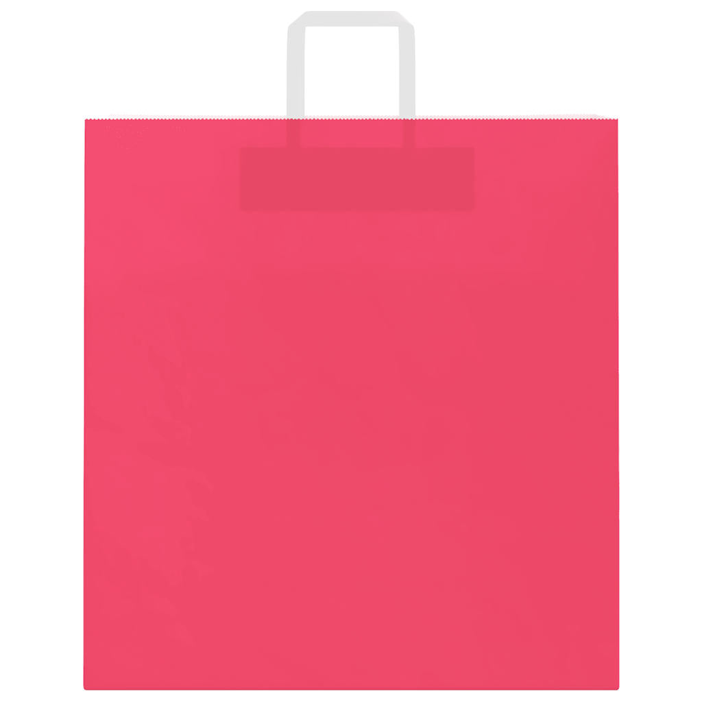 Paper Bags 50 pcs with Handles Pink 45x17x48 cm