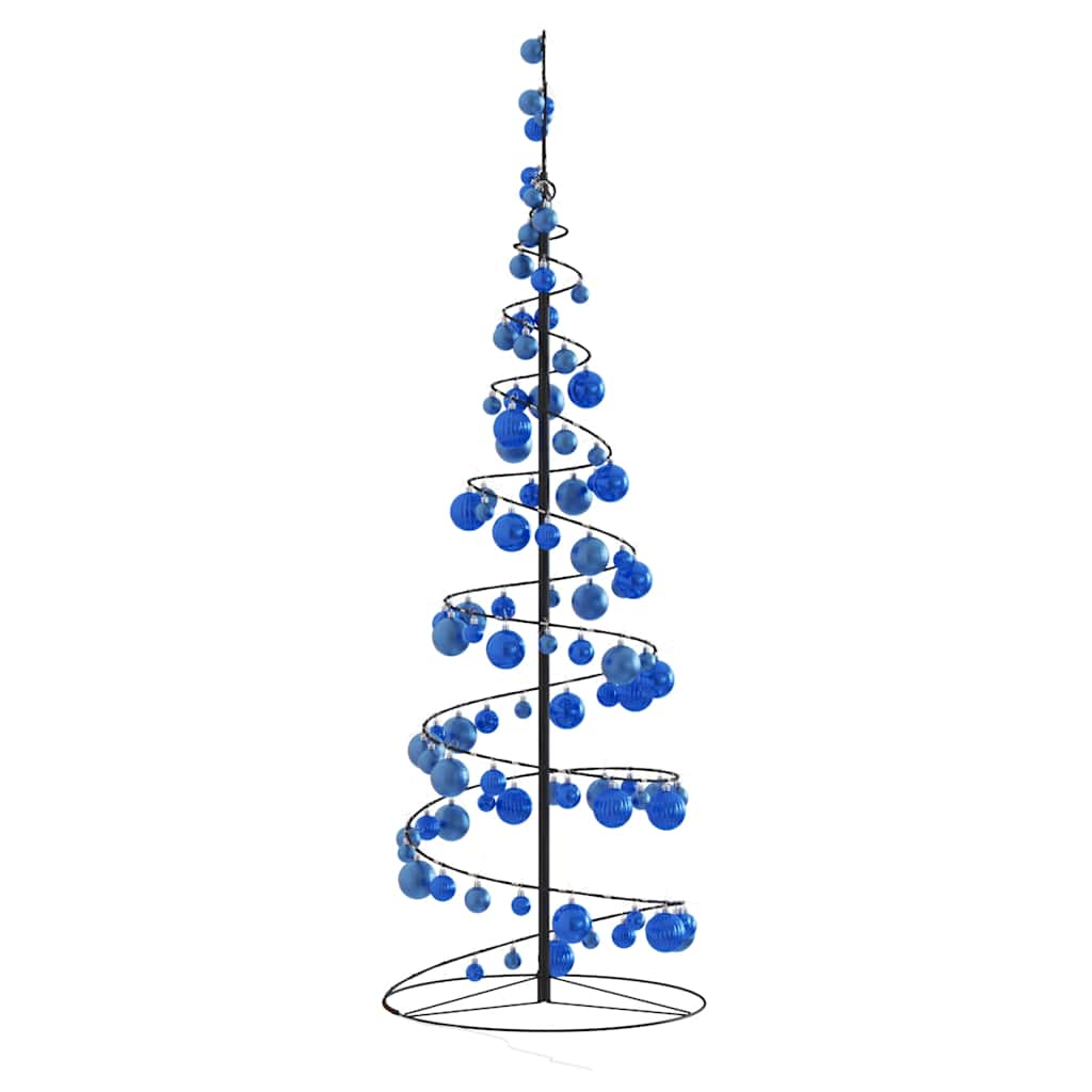 vidaXL LED Christmas Tree with Baubles 100 LEDs Warm White 150 cm