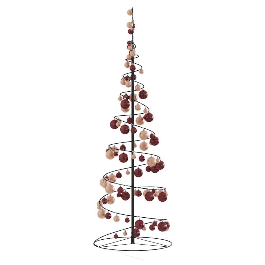 vidaXL LED Christmas Tree with Baubles 100 LEDs Warm White 150 cm