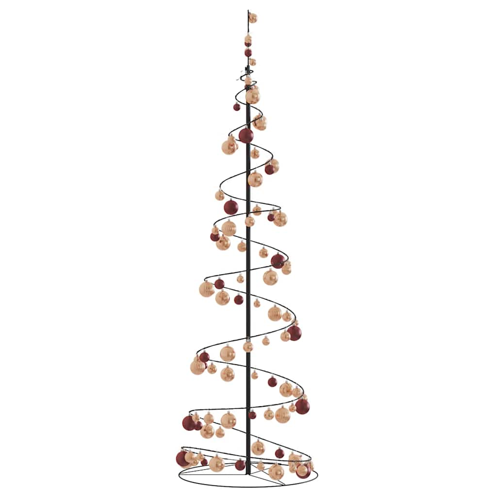 vidaXL LED Christmas Tree with Baubles 120 LEDs Warm White 180 cm