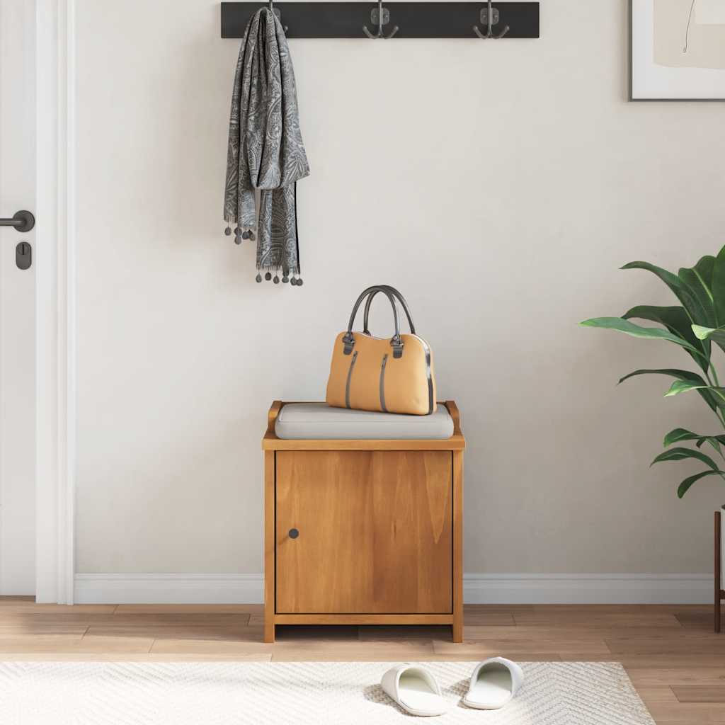 Hallway Bench "SANDNES" 45x40x50 cm Solid Wood Pine