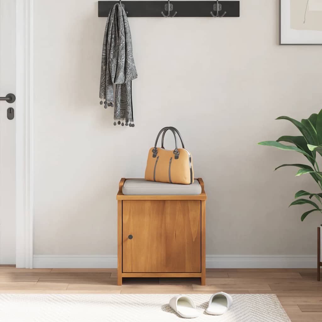 Hallway Bench "SANDNES" 45x40x50 cm Solid Wood Pine