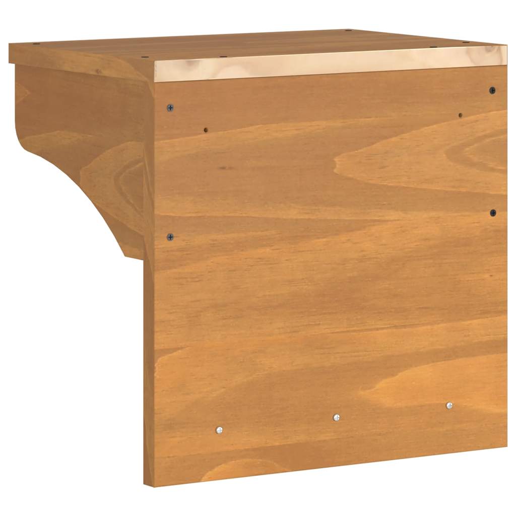 Wall-mounted Coat Rack "SANDNES" 43x30x42 cm Solid Wood Pine