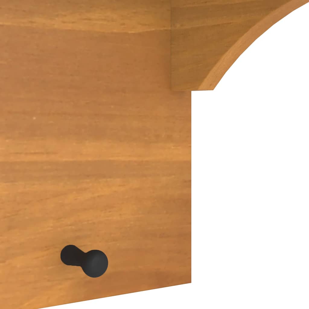 Wall-mounted Coat Rack "SANDNES" 43x30x42 cm Solid Wood Pine