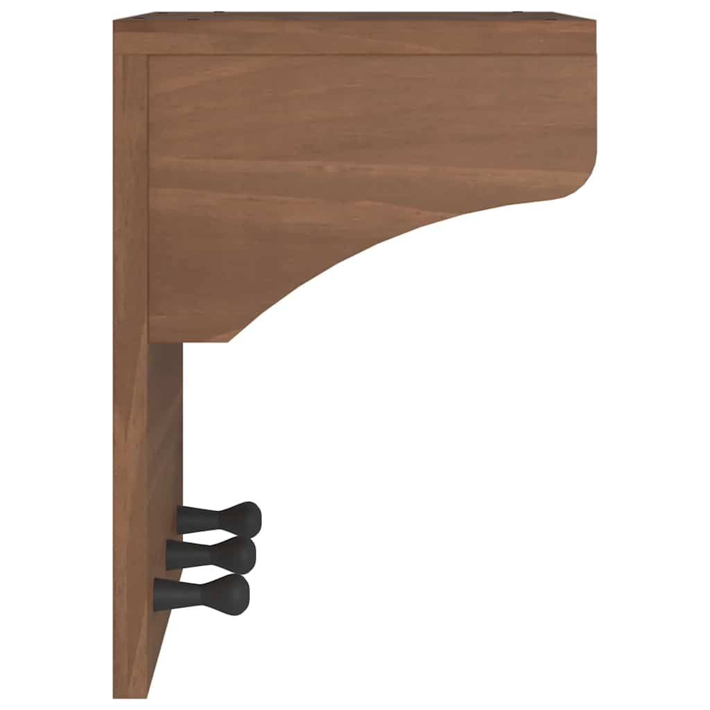 vidaXL Wall-mounted Coat Rack SANDNES 43x30x42 cm Solid Wood Pine