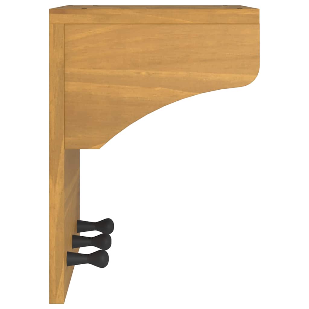 Wall-mounted Coat Rack "SANDNES" 43x30x42 cm Solid Wood Pine