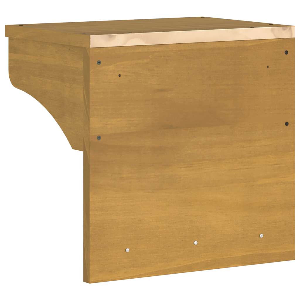 Wall-mounted Coat Rack "SANDNES" 43x30x42 cm Solid Wood Pine