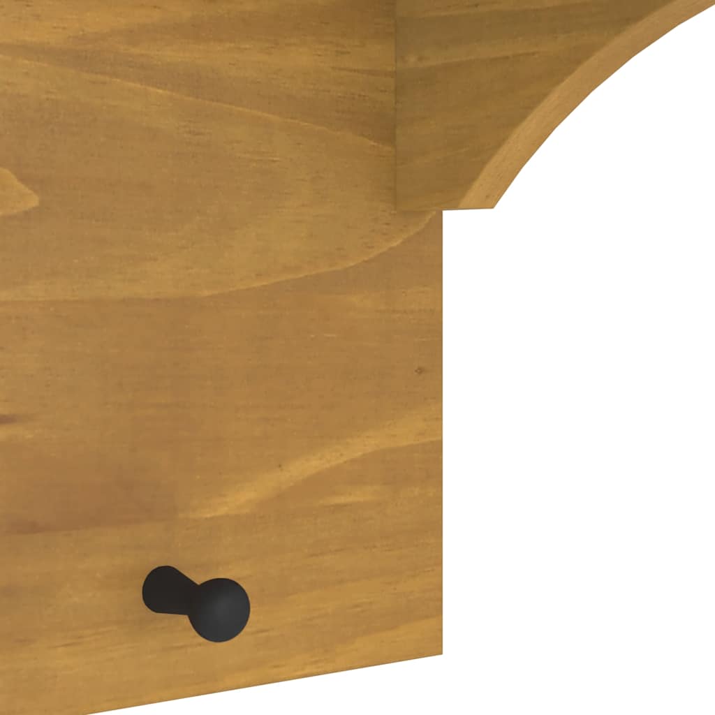 Wall-mounted Coat Rack "SANDNES" 43x30x42 cm Solid Wood Pine