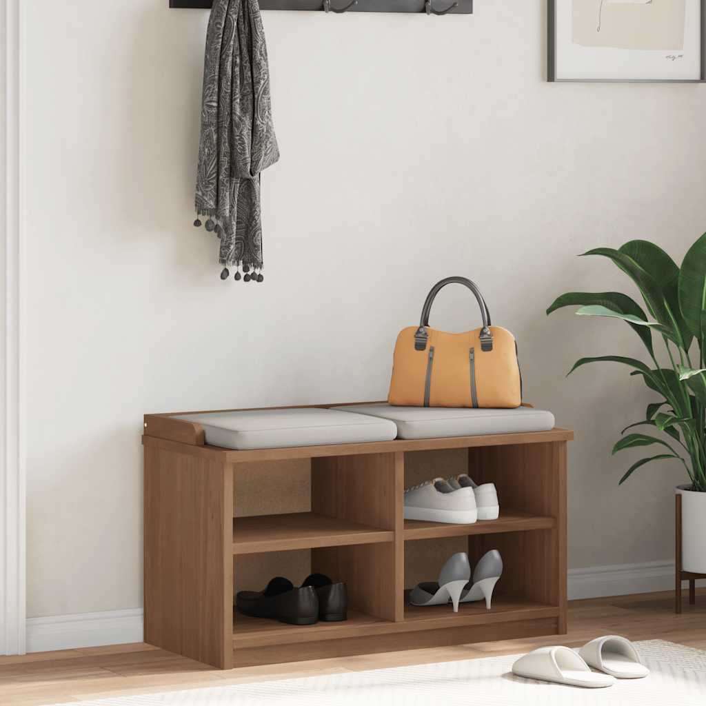 vidaXL Hallway Bench SANDNES 87x40x50 cm Solid Wood Pine