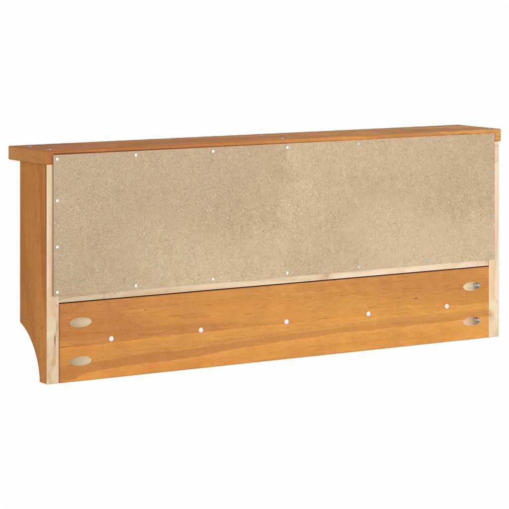 Wall-mounted Coat Rack "SANDNES" 87x12x35 cm Solid Wood Pine