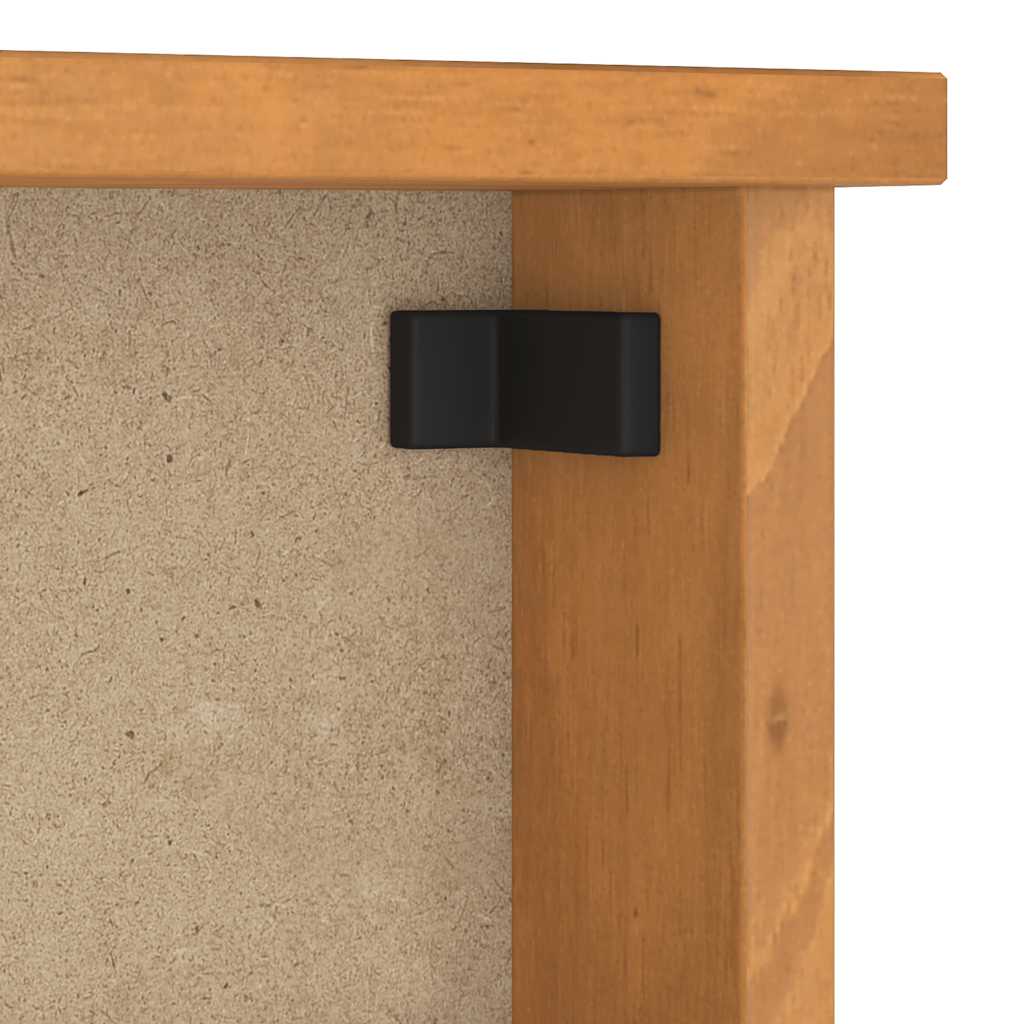 Wall-mounted Coat Rack "SANDNES" 87x12x35 cm Solid Wood Pine