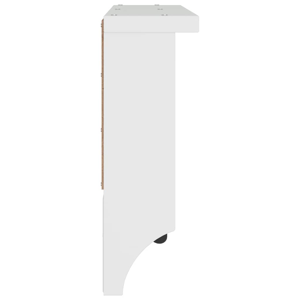 vidaXL Wall-mounted Coat Rack SANDNES White 87x12x35 cm Solid Wood Pine