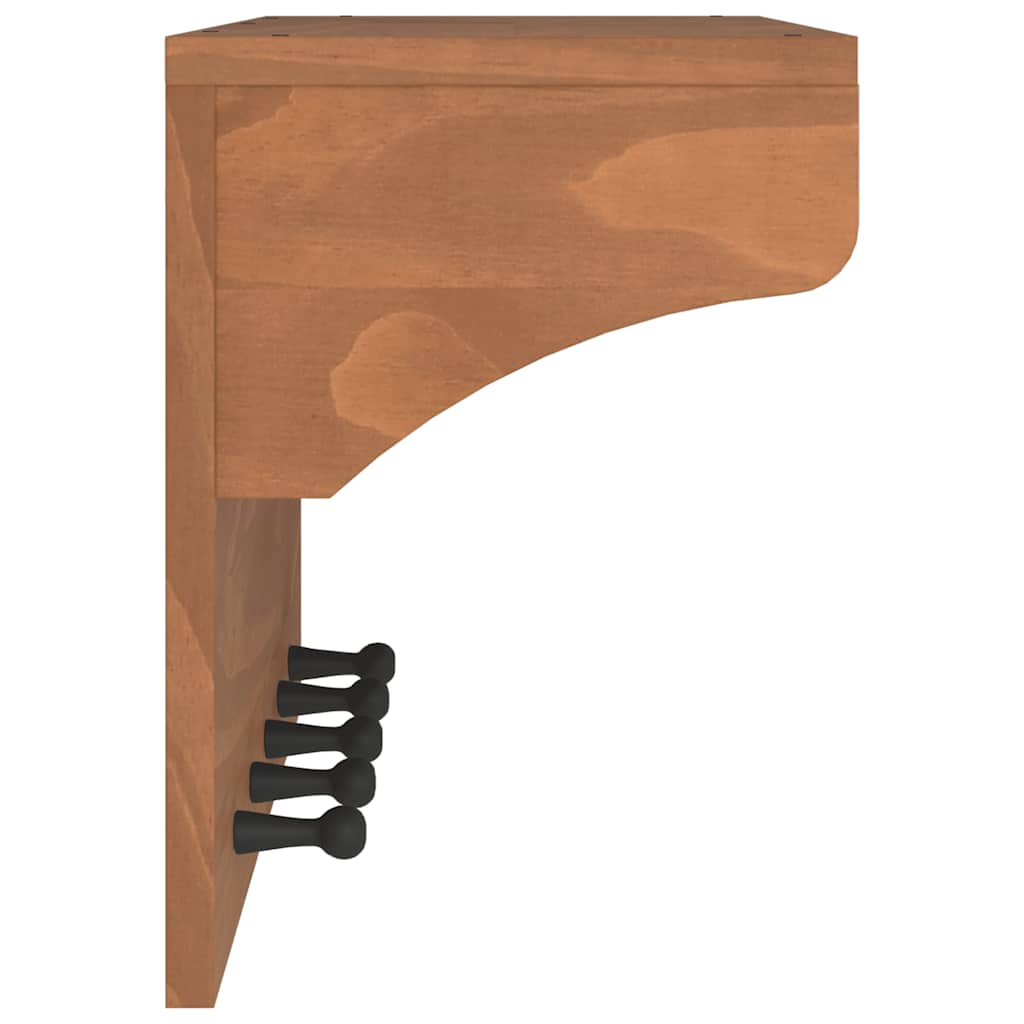 vidaXL Wall-mounted Coat Rack SANDNES 87x30x42 cm Solid Wood Pine