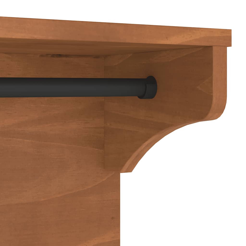 vidaXL Wall-mounted Coat Rack SANDNES 87x30x42 cm Solid Wood Pine