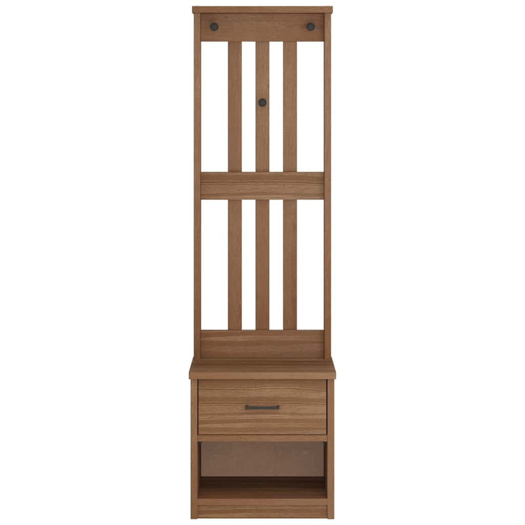 vidaXL Hall Tree SANDENS 45x40x159.5 cm Solid Wood Pine